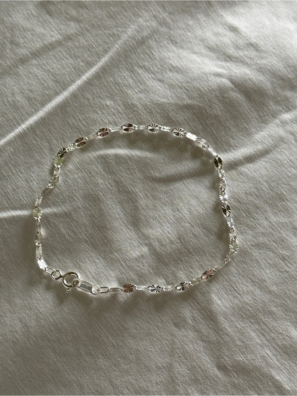 Sterling silver starburst unisex bracelet - Picture 6 of 12
